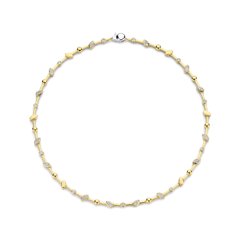 Milano Vintage Leaf Necklace - Gold - 34068ZY/42