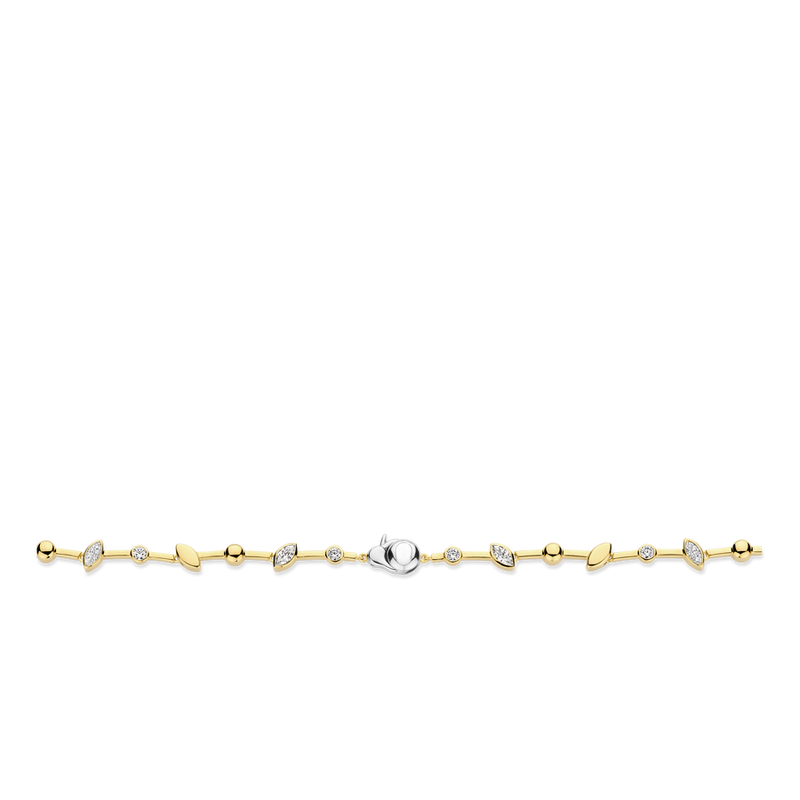 Milano Vintage Leaf Necklace - Gold - 34068ZY/42