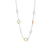 Milano Links Chain Necklace - Silver/Gold - 34093ZY/42