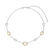 Milano Links Chain Necklace - Silver/Gold - 34093ZY/42