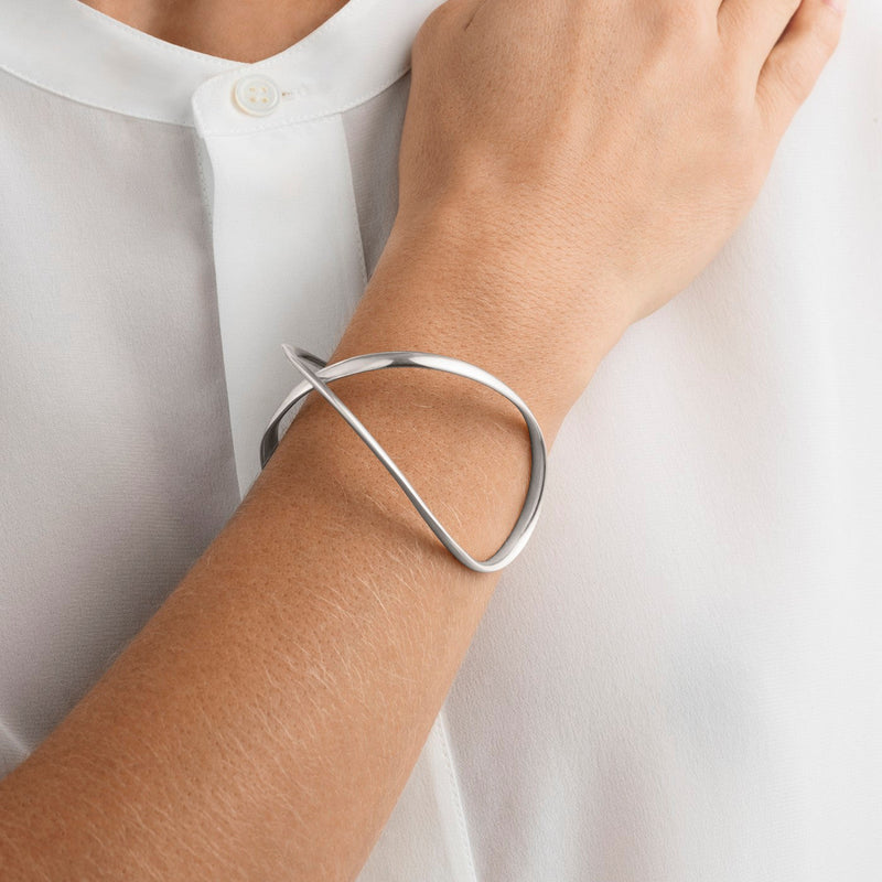 Infinity Bangle - Silver