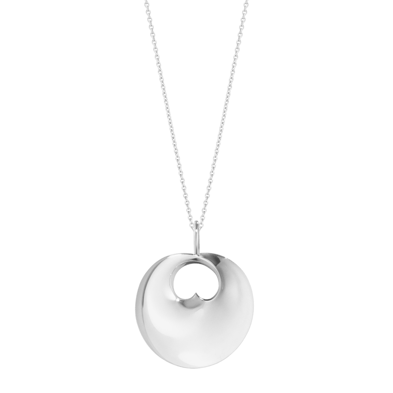 Hidden Heart Pendant, Large - Silver - 3536443