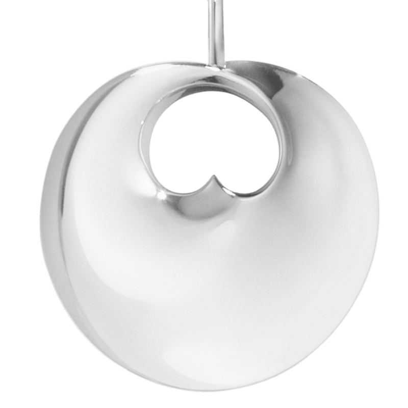 Hidden Heart Pendant, Large - Silver - 3536443