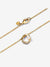 Organically Shaped Pavé Circle & Treated Freshwater Cultured Pearl Collier Necklace - 14ct Gold Plated - 363303C01-45