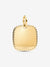 Engravable Square Pendant with CZ - 14ct Gold Plated - 364009C01