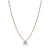 Star Pendant Necklace with Cubic Zirconia - 14ct Gold Plating