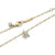 Star Pendant Necklace with Cubic Zirconia - 14ct Gold Plating