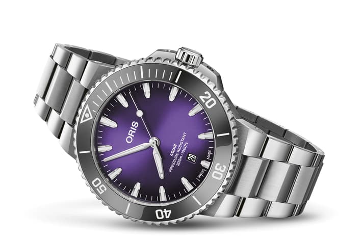 Aquis Date Taste Of Summer Watch, Violet