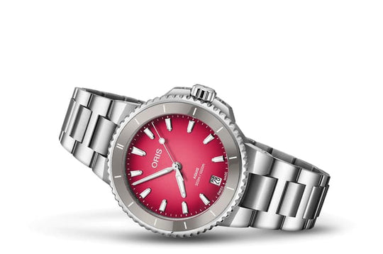 Aquis Date Taste Of Summer Watch, Red