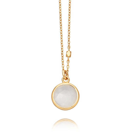 Stilla Moonstone Pendant - Gold - 38032YWTN