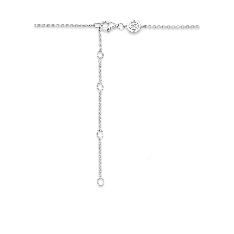 Milano Pearl & CZ Pendant Necklace - Silver - 3877PW/42