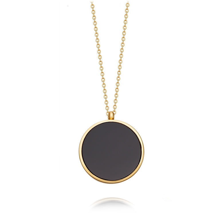 Stilla Black Onyx Locket - Gold - 39094YBKN