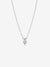Double Heart Pendant Sparkling Collier Necklace - Sterling Silver - 391229C01-45