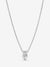 Double Heart Pendant Sparkling Collier Necklace - Sterling Silver - 391229C01-45