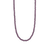 Milano Purple Bead Necklace - Silver - 3916PU/42