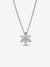 Sparkling Herbarium Cluster Pendant Necklace - Sterling Silver - 392387C01-45