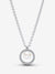 Treated Freshwater Cultured Pearl & Pavé Collier Necklace - Sterling Silver - 393165C01-45