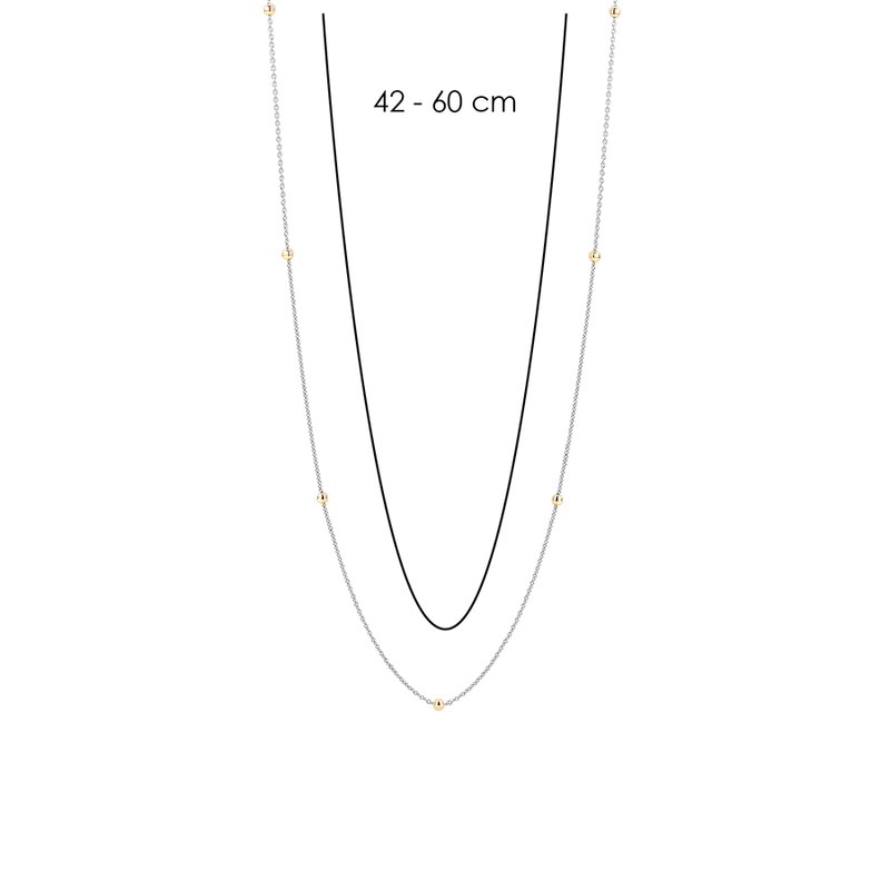 Milano Long Necklace - Silver/Gold - 3934SY/42