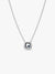 Halo Pendant Collier Necklace - Sterling Silver - 393560C02-45