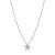 Star Pendant Necklace with Cubic Zirconia - Sterling Silver
