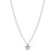 Star Pendant Necklace with Cubic Zirconia - Sterling Silver