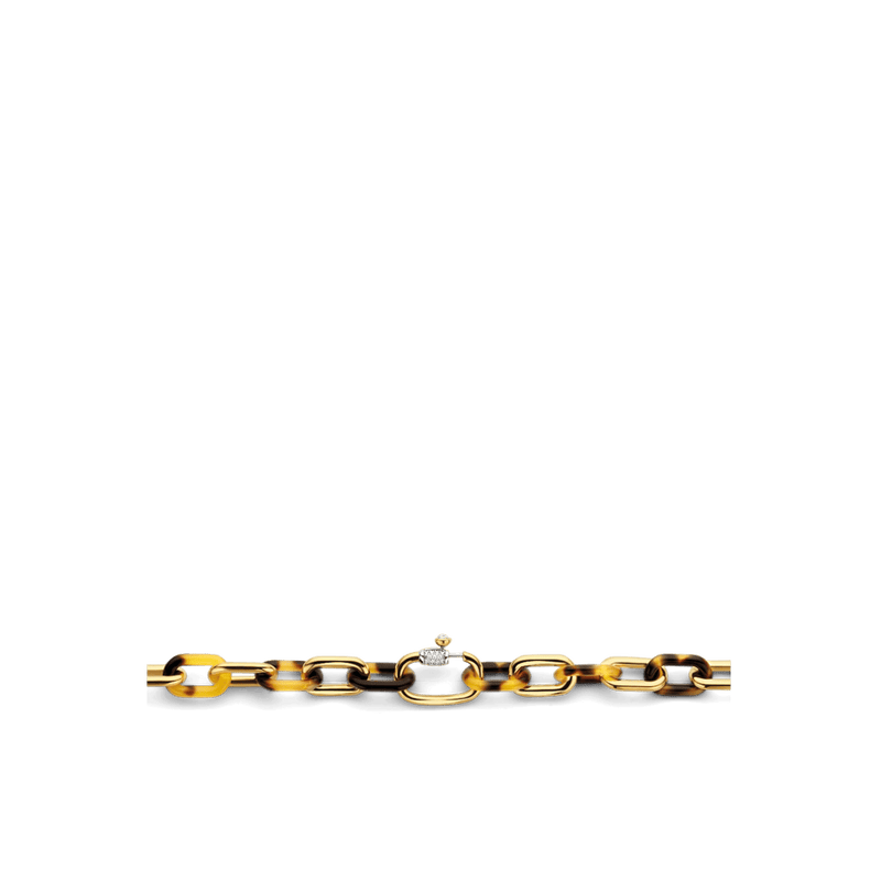 Milano Leopard Pattern Link Necklace - 3956TU/48