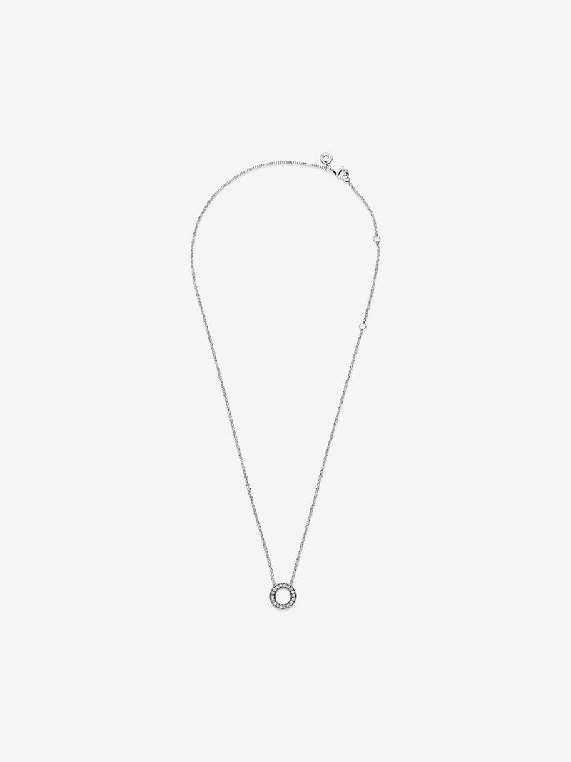 Pandora Logo Reversible Necklace - Sterling Silver - 397436CZ-45