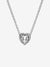 Elevated Heart Necklace - Sterling Silver - 398425C01-45