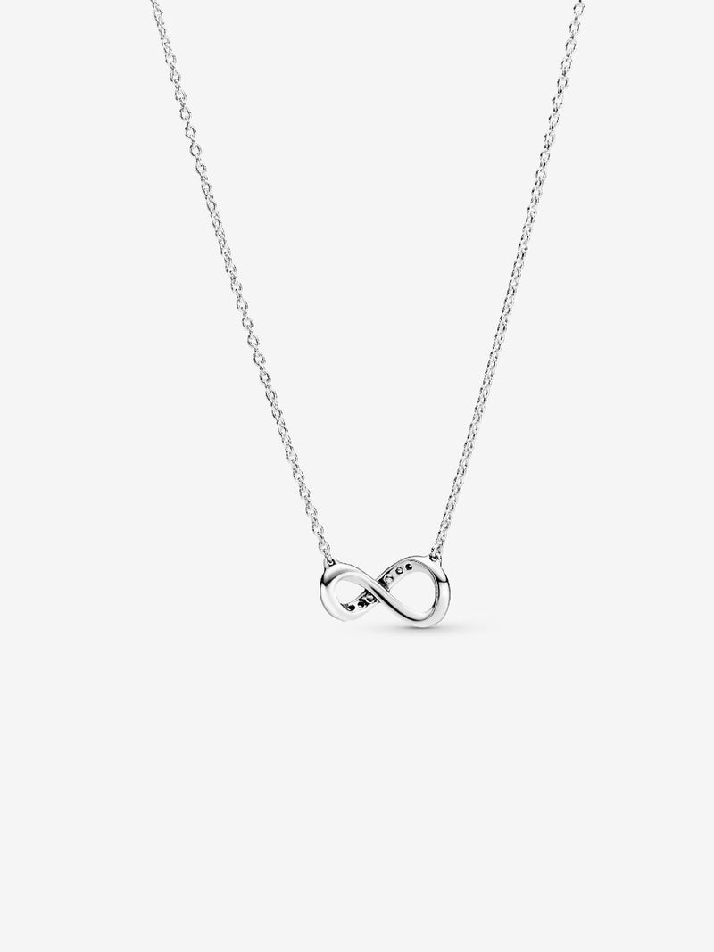 Sparkling Infinity Necklace - Sterling Silver - 398821C01-50