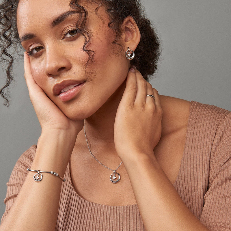 Stars of the Llyn Peninsula Ring - Silver/Rose - 3SAYN0265