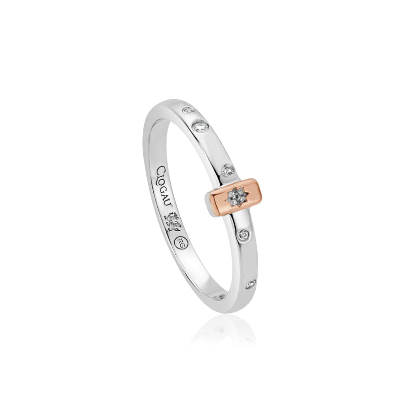Stars of the Llyn Peninsula Ring - Silver/Rose - 3SAYN0265