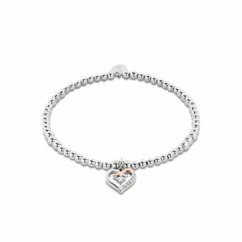 Forever Yours Kiss Affinity Bracelet - Silver- 3SBB55S