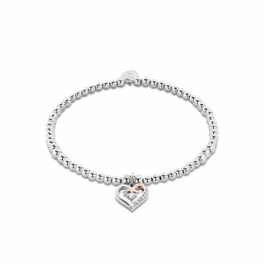 Forever Yours Kiss Affinity Bracelet - Silver- 3SBB55S