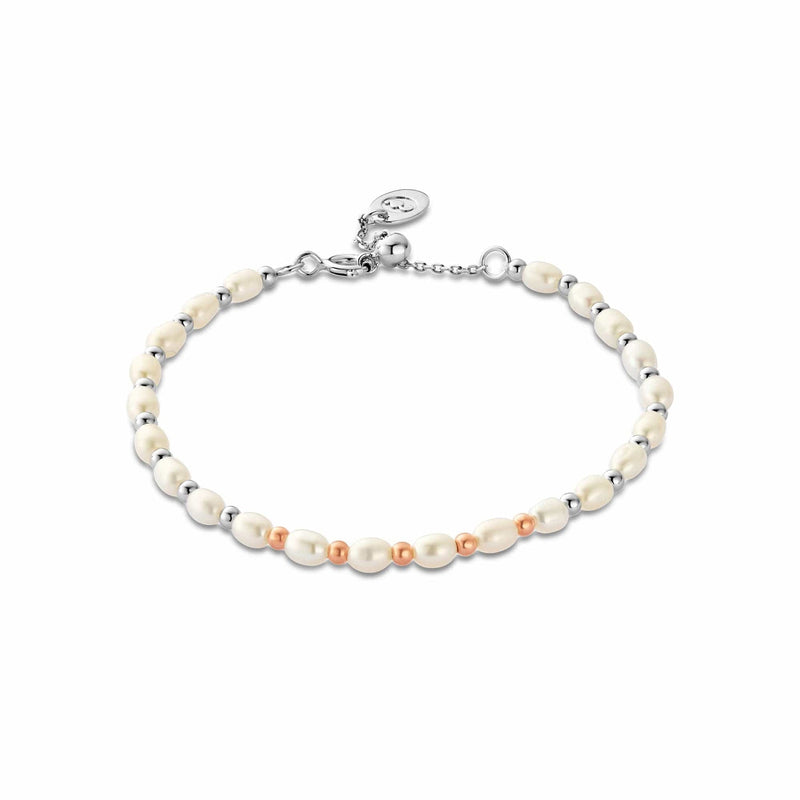 Nature's Wonder Beachcomber Pearl Bracelet - Silver- 3SBCH0629