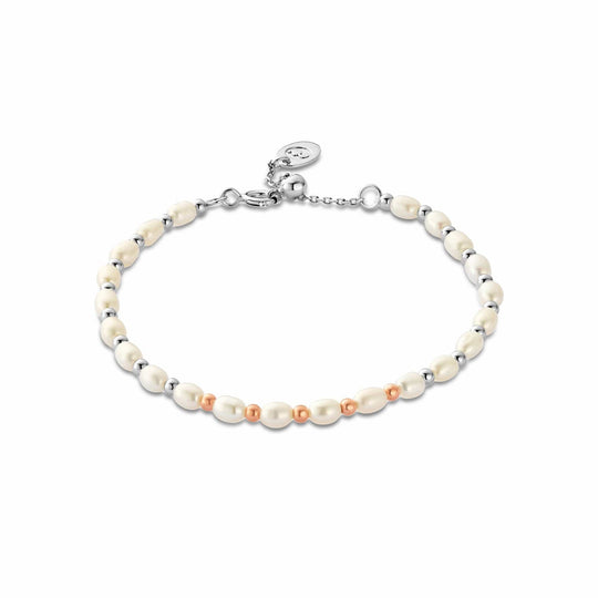 Nature's Wonder Beachcomber Pearl Bracelet - Silver- 3SBCH0629