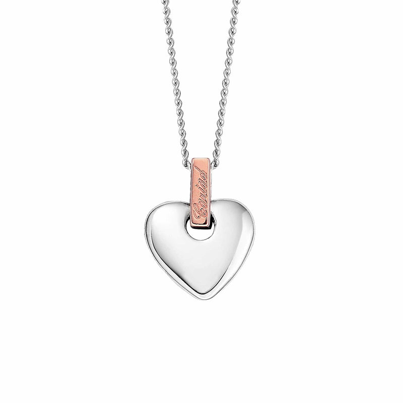 Cariad Pendant - Silver/Rose - 3SCA012