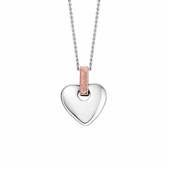 Cariad Pendant - Silver/Rose - 3SCA012