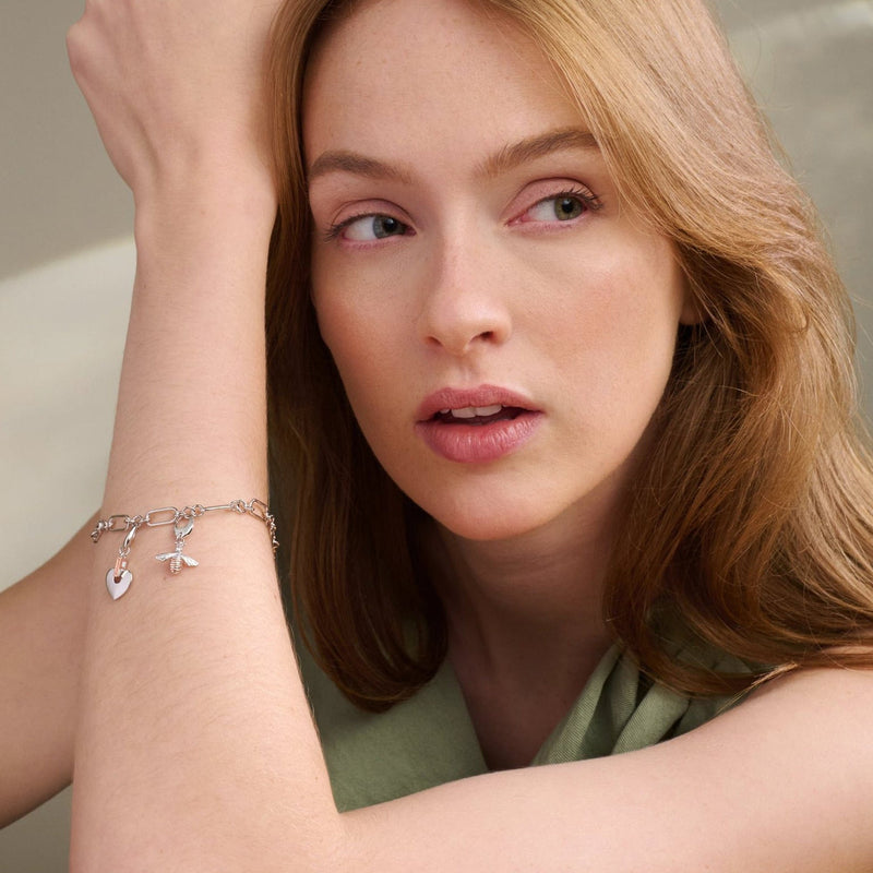 Insignia Charm Bracelet - Silver - 3STLI0773