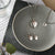 Cariad Heart Drop Earrings - Silver/Rose - 3SCDE010