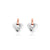 Cariad Earrings - Silver/Rose - 3SCE010