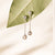 Celebration Drop Chain Topaz Earrings - Silver- 3SCEL846
