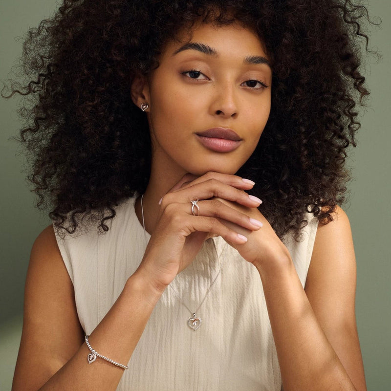 Forever Yours Kiss Affinity Bracelet - Silver- 3SBB55S