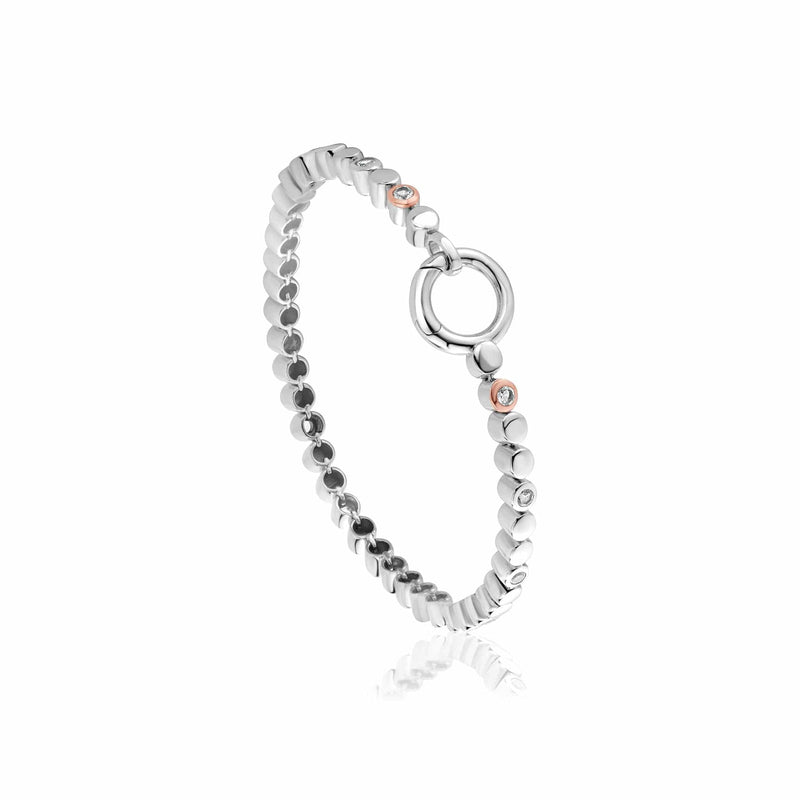 Celebration Tennis Bracelet - Silver/Rose Gold - 3SCLC0154