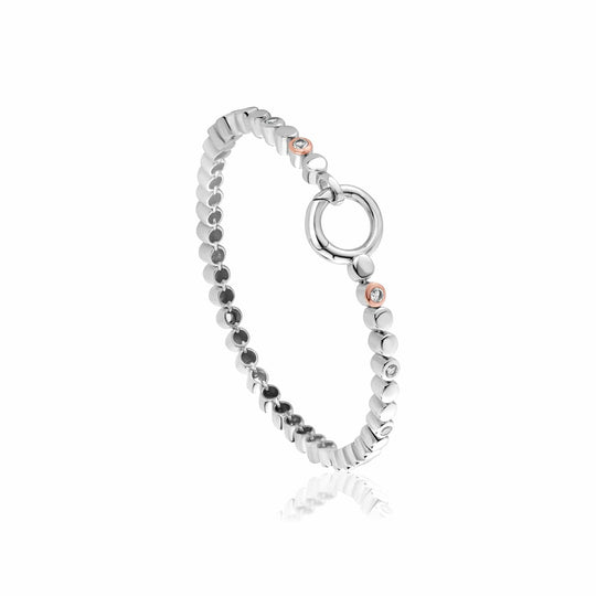 Celebration Tennis Bracelet - Silver/Rose Gold - 3SCLC0154