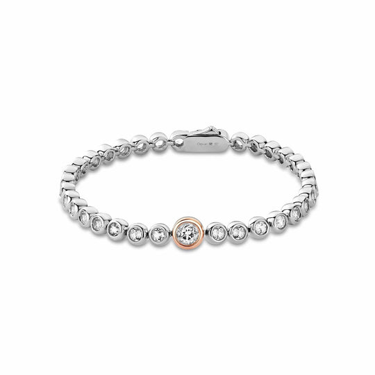 Celebration Topaz Tennis Bracelet - Silver- 3SCLC0798