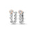 Celebration Drop Hoop Earrings - Silver - 3SCLC0799