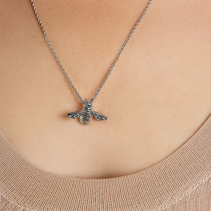 Honey Bee Pendant - Silver Rose Gold - 3SHNBP