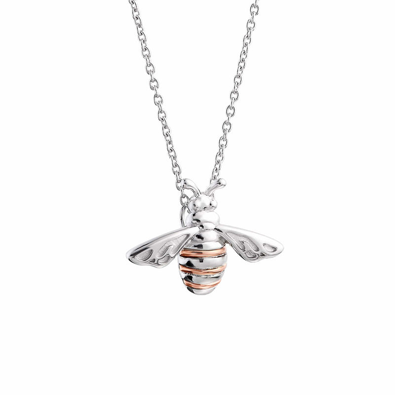 Honey Bee Pendant - Silver Rose Gold - 3SHNBP