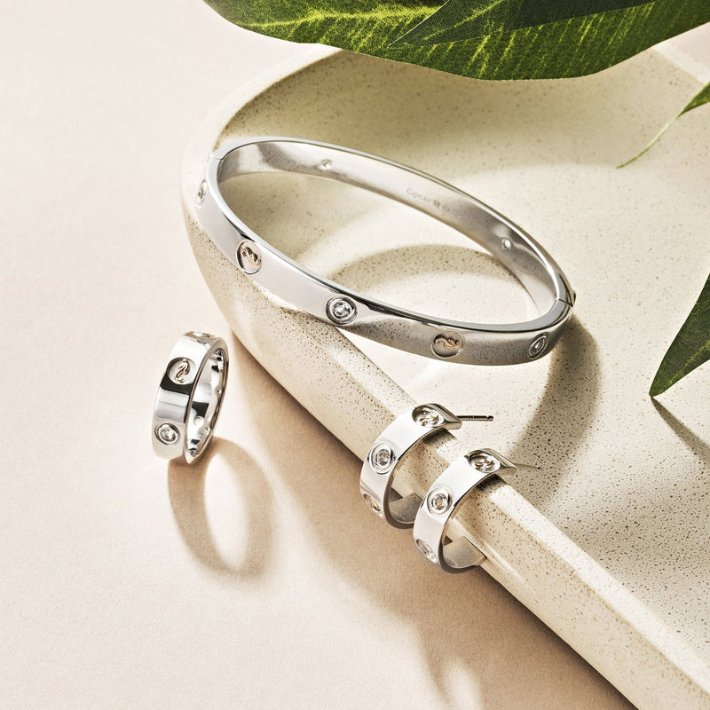 Insignia Topaz Bangle - Silver - 3SINS842