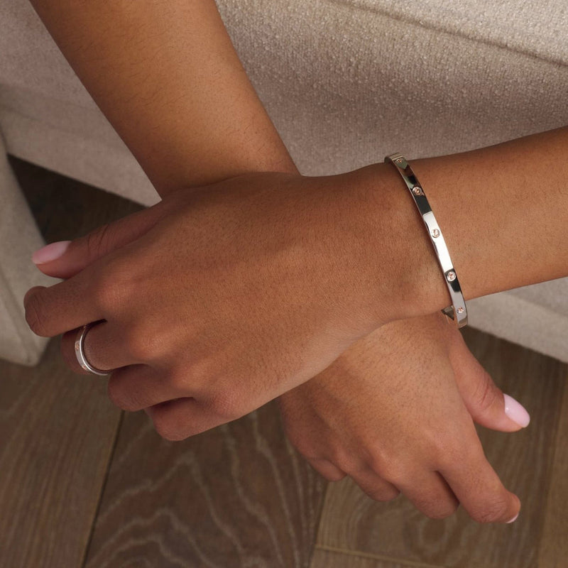 Insignia Slim Bangle - Silver - 3SINS852